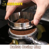 coffee dosing ring 515357 55858 35mm 304 stainless steel espresso barista tools for funnel portafilter coffee accessories