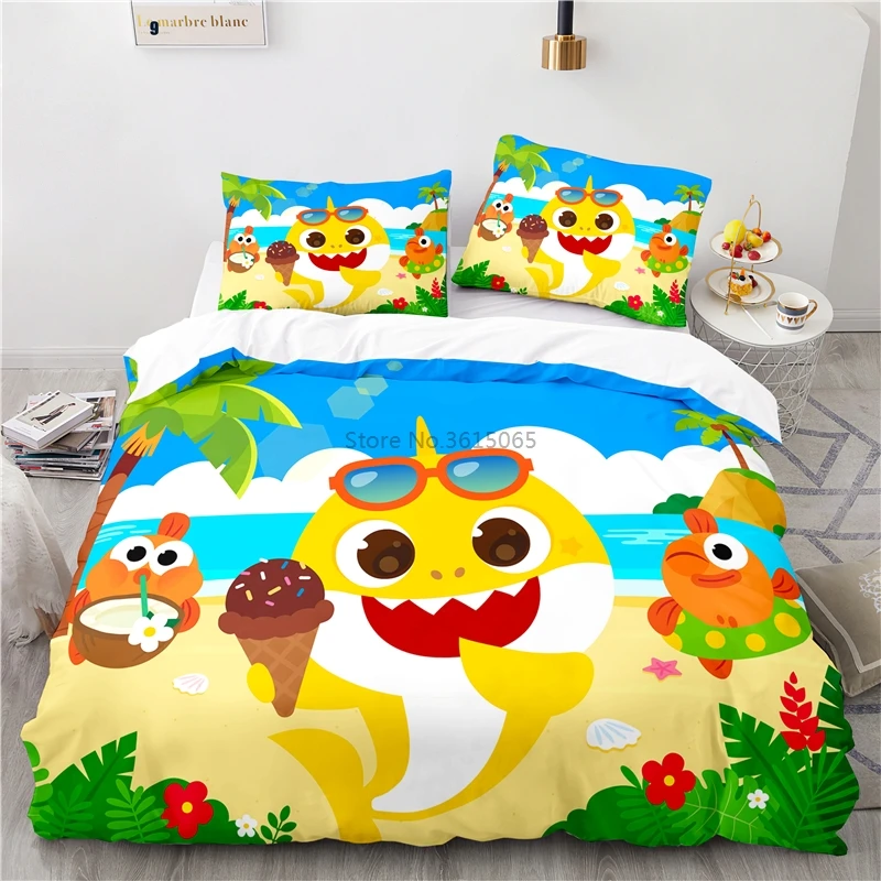 Песня Акула 3d постельное белье пододеяльник комплекты с наволочкой Детские Твин