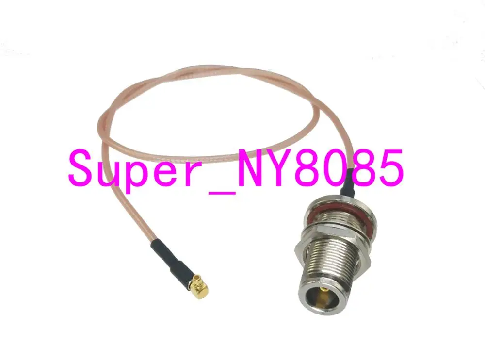 Кабель MMCX штекер правый угол к N женский гайка переборка RG316 RF Перемычка pigtail 4