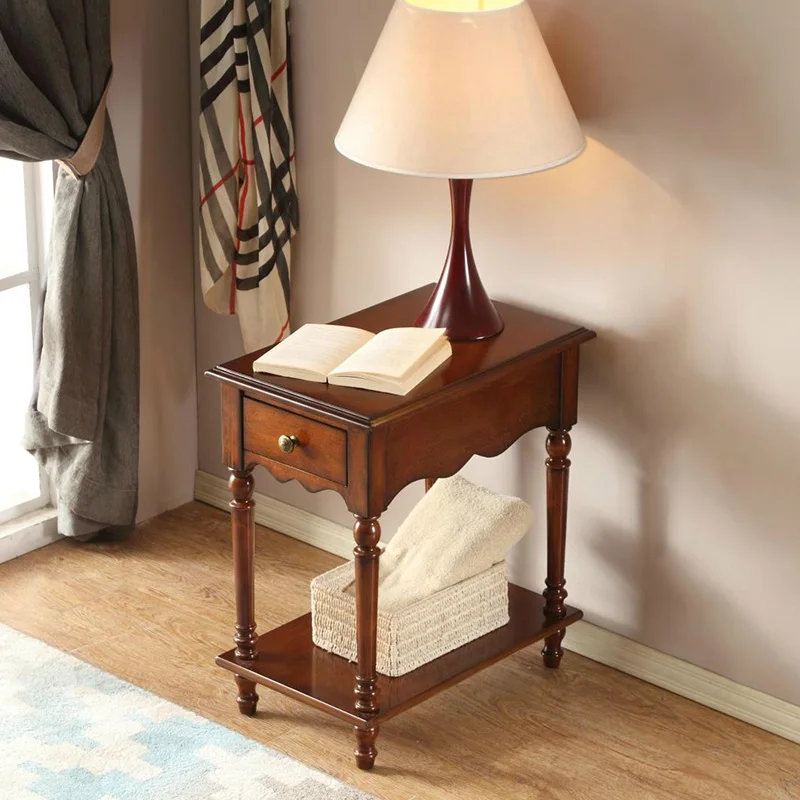 

Low Wood Coffee Table Center Living Room Dining Nordic Small Bedside Table Sofa Modern Design Lounge Table Ronde Home Furniture