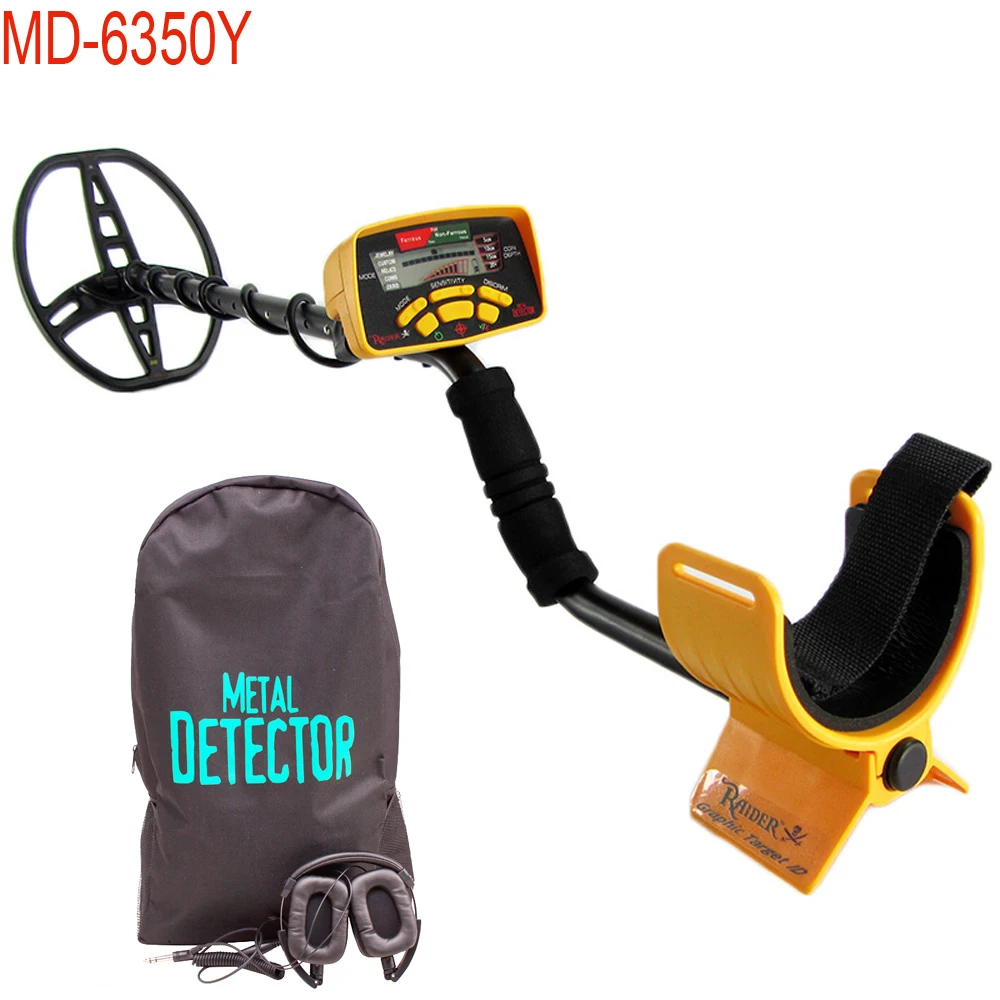 

MD6350 Professional Underground Metal Detector DD Coil WaterProof Treasure Hunter All Metal Digger Coins Pinpointer Detecting