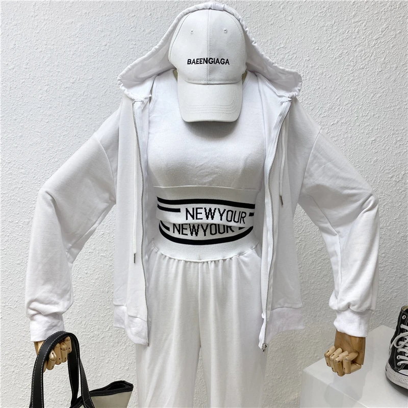 2021 весенний женский Повседневный Спортивный костюм для фитнеса комплект из