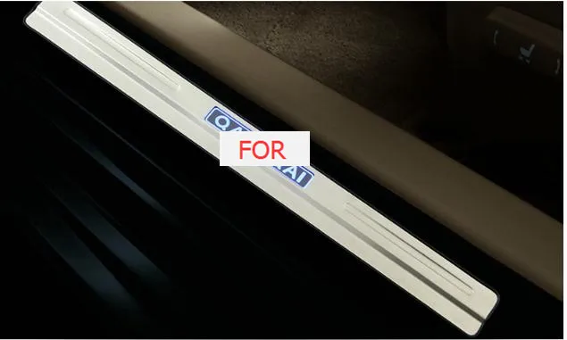 

LED Welcome Pedal Scuff Plate Door Sill Cover car styling auto accessories For Nissan QASHQAI 2007 to 2013 J10 2014 to 2019 J11