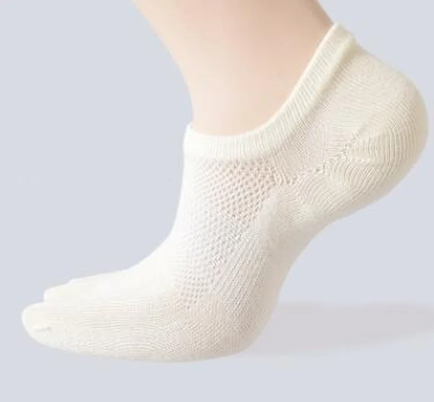 5 пар/лот качественные женские летние тонкие хлопковые носки с пальцами