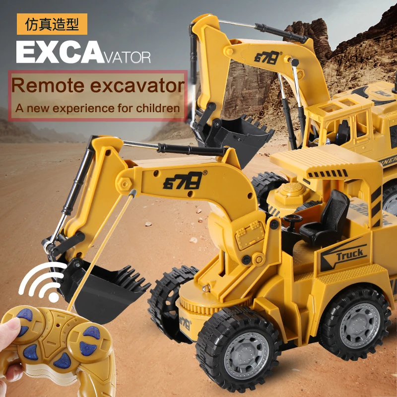 Модные 8077E RC грузовик экскаватор на дистанционном управлении Электрический