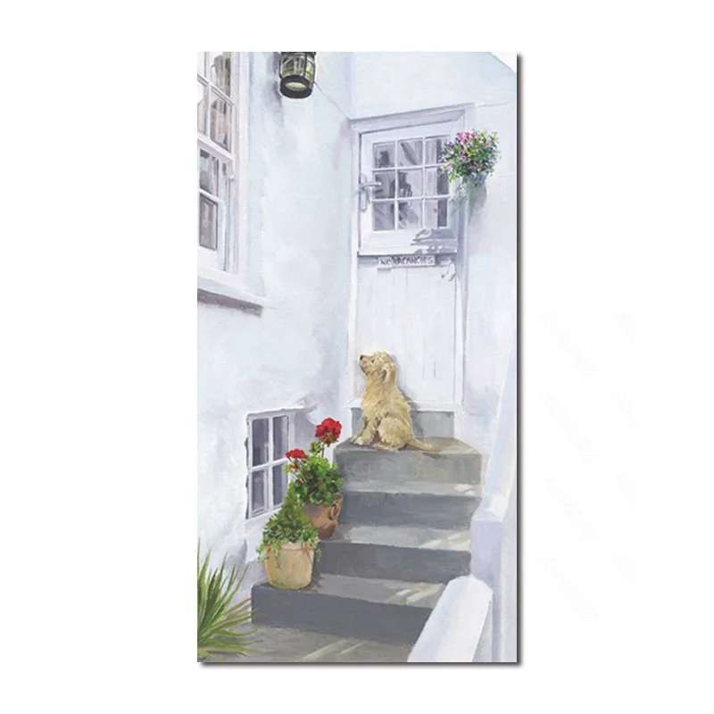 

Nordic Art Prints and Oil Paintings Wall Art Painting Oil Paintings at the corner of the wall Dog's Living Room Landscape