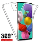 360 двойные чехлы из поликарбоната и силикона для Samsung A02S A025G A025F A025M A125F, бампер A426B A325F A326B A725F A726B, прозрачный чехол на весь корпус