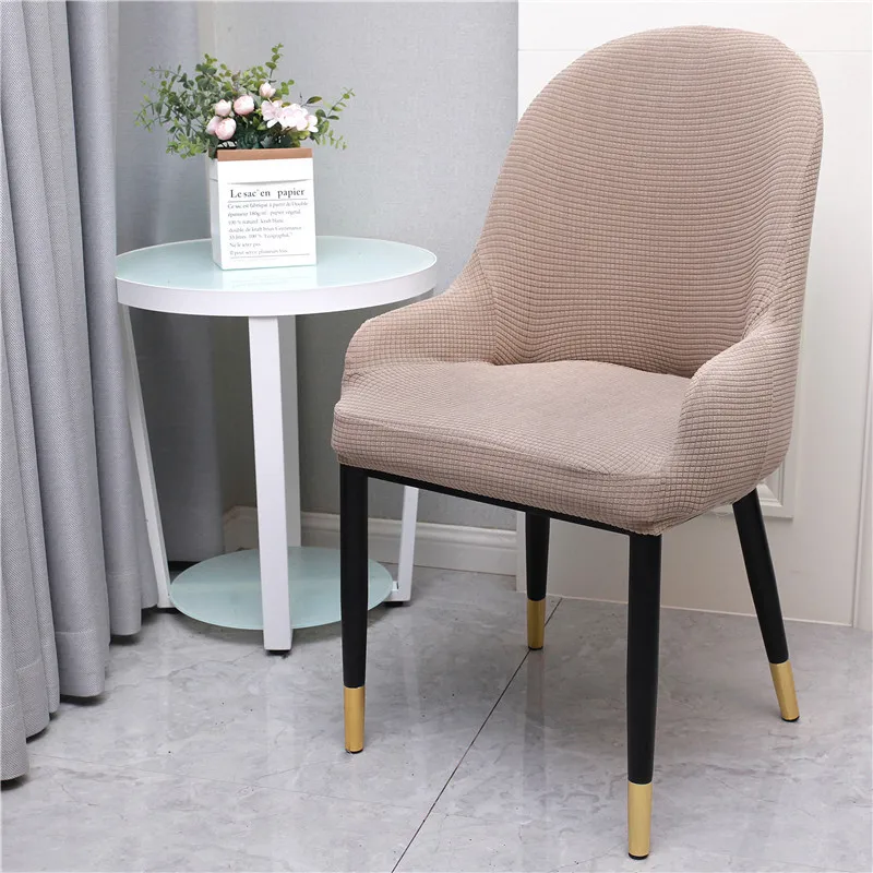 

Elastic Waterproof Spandex Studeant Studying Seat Cover Curved European Style Chair Cover For Hotel Restaurant Coffee Bar seat