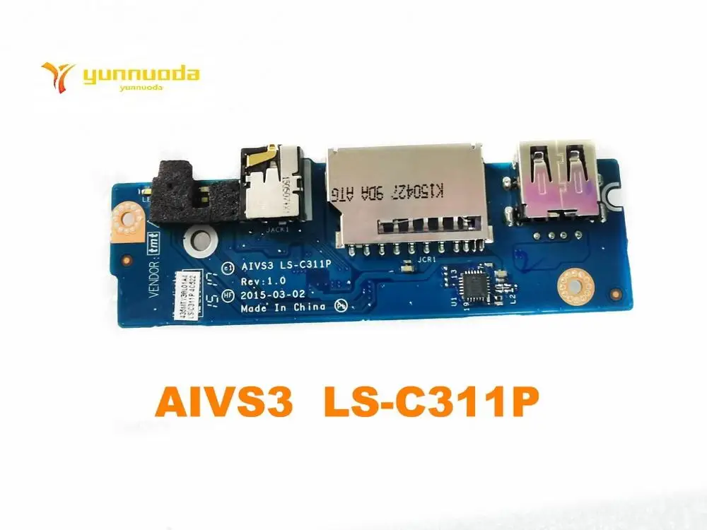 Оригинальный телефон Lenovo U31 U31-70 USB плата аудио Плата считывателя AIVS3 LS-C311P