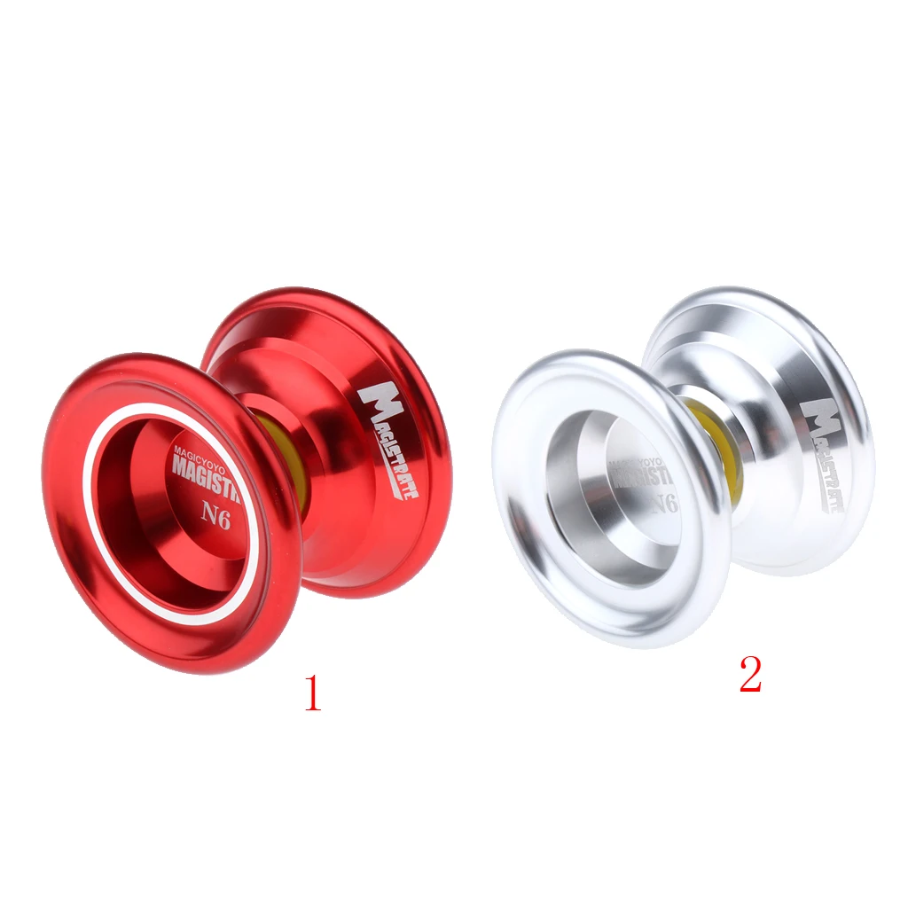 

1pc Aluminum Alloy Yoyo Professional Trick N6 Yoyo W/ String Kid's Toy