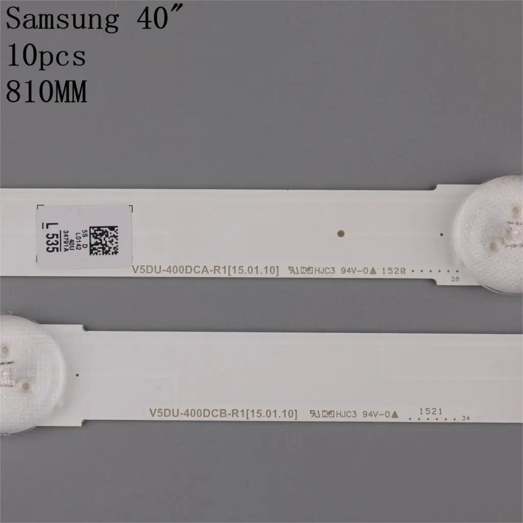10pcs LED bar for Samsung UE40MU6105K UE40JU6500 UE40JU6400 UE40MU6100K UE40JU6000 UE40KU6100 UE40KU6000 BN96-34791A 34792A