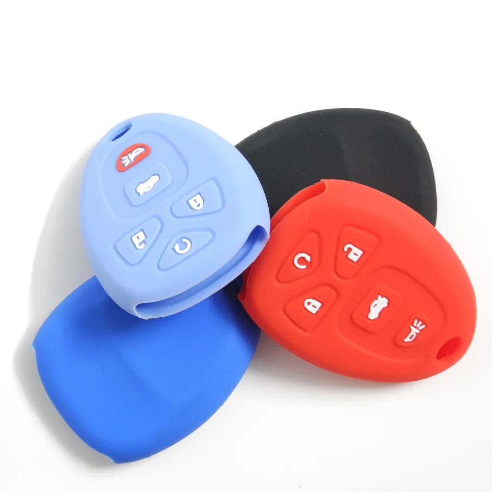 jingyuqin 30pcs Silicone car Key Case cover set shell For Chevrolet for GMC Cadillac buick 5 button key | Автомобили и мотоциклы