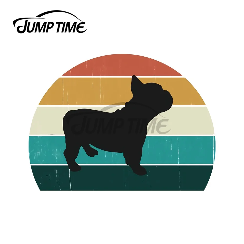 JumpTime 13x10 2 см для милых винтажных французских бульдогов наклейки щенок виниловая