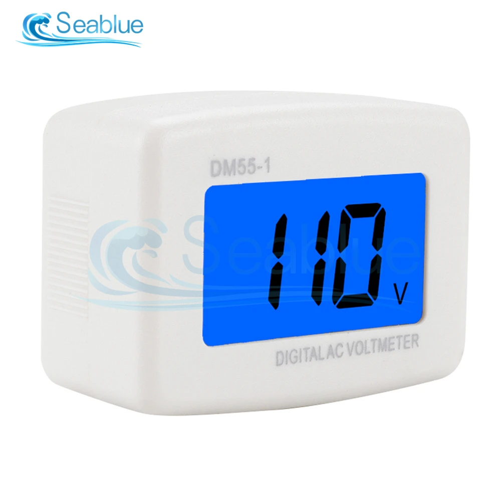 Цифровой вольтметр DM55-1 с вилкой Стандарта ЕС США измеритель напряжения розетки