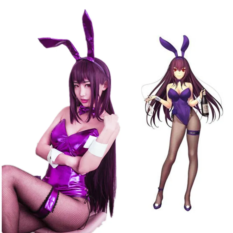 Костюм для косплея FGO Lancer Scathach Женский аниме костюм кролика девочек комплект