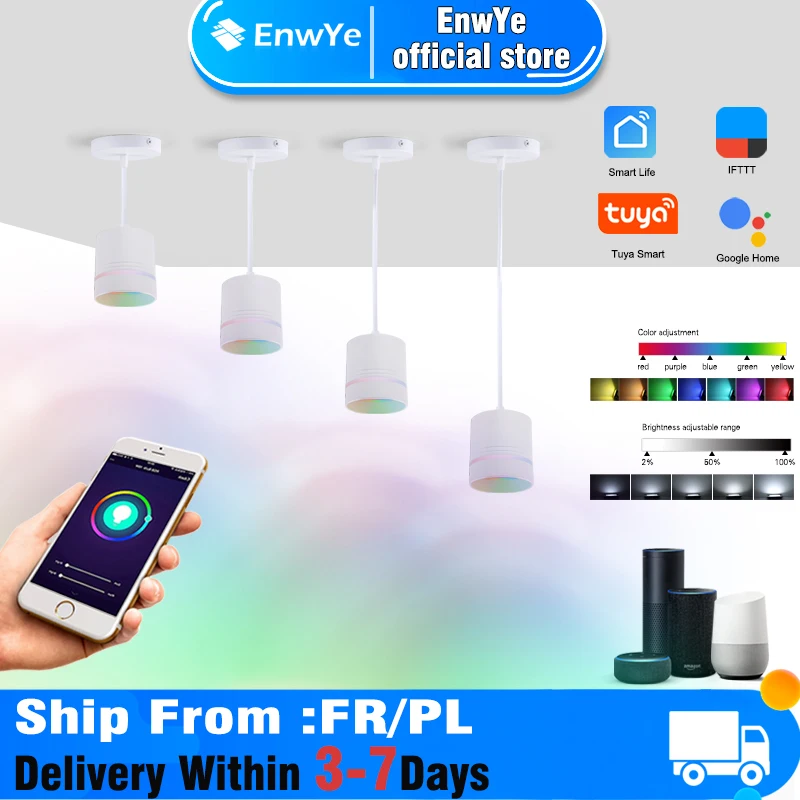 

Pendant Lights New led Chandelier Dimmable Bluetooth RGBWW 9W Indoor Ceiling light WIFI living room Work with TUYA