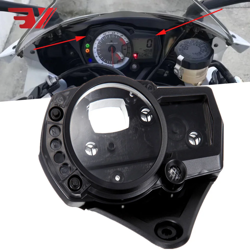 

For Suzuki GSXR600 GSXR750 06-09 GSXR GSXR 600/750 K6 K7 K8 K9 ABS Speedometer Case Odometer Instrument Gauge shell Meter Cover
