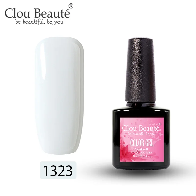 Clou Beaute 179 цветов Гель-лак для ногтей 10 мл УФ маникюр Дизайн полуперманентные Лаки дизайн ногтей гель Украшение Лак - Цвет: 1323