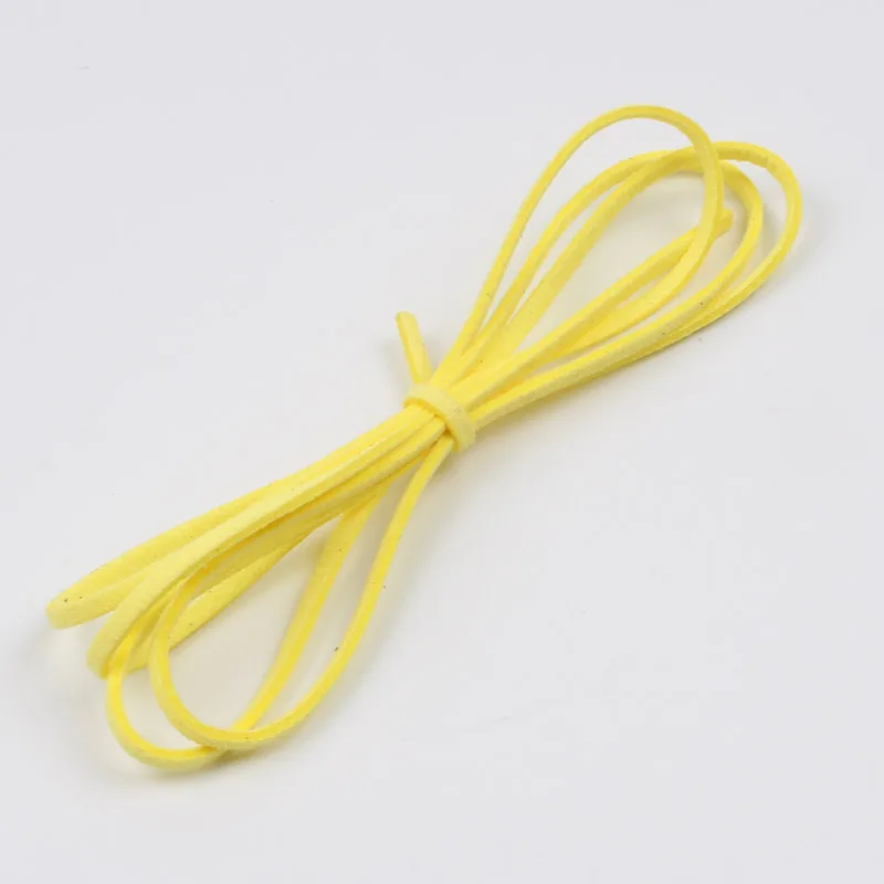 yellow 10 метров 3 мм бархатная лента для подарочной коробки бумажный пакет упаковка для цветов кружевная лента DIY кожаный шнур ручной работы материал для бижутерии оптом - Цвет: yellow