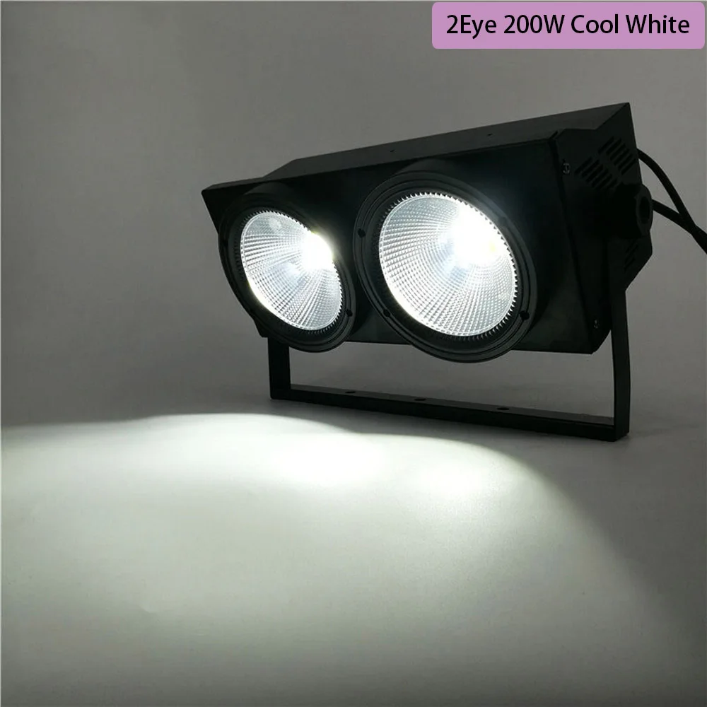 2Eye 200W Cool White 1 шт. 200 Вт COB Stgae светильник 4x100 Вт Led Blinder 100 Вт RGBWA UV 6в1/5в1/4в1/Холодный теплый белый DJ Par Точечный светильник для баров и театров - Цвет: 2Eye 200W Cool White