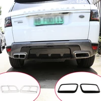 car tail throat trim for land rover range rover sport 2018 20 stainless steel accessories exhaust pipe cover trim car decoration