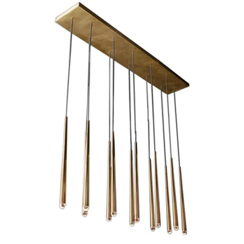 Американское роскошное Медь провод для люстры подвесные RH Лофт светодиодный