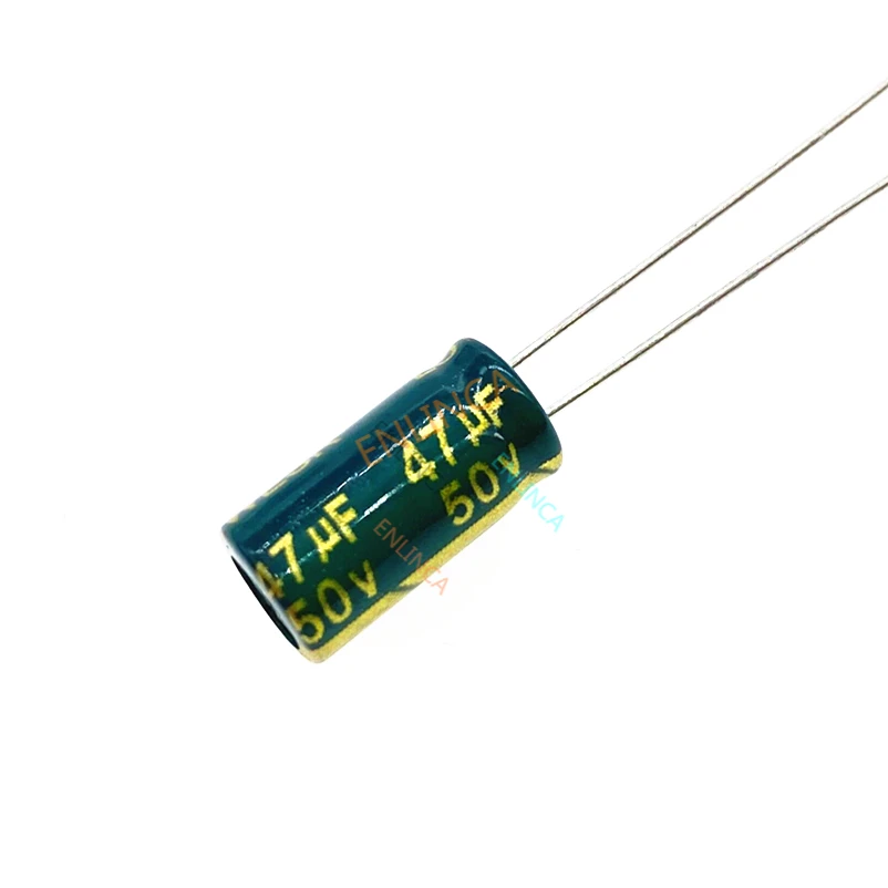 

500pcs/lot High Frequency Low Impedance 50V 47UF Aluminum Electrolytic Capacitor Size 6*12 47UF 50V 20%