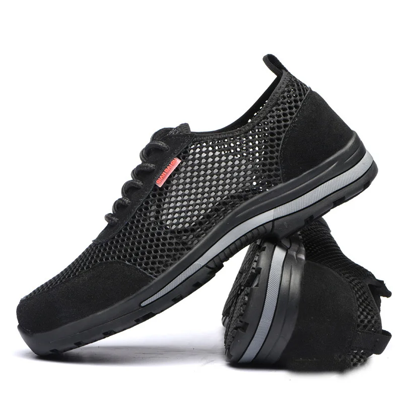 Мужские легкие кроссовки из сетчатого материала дышащие сандалии для защиты от