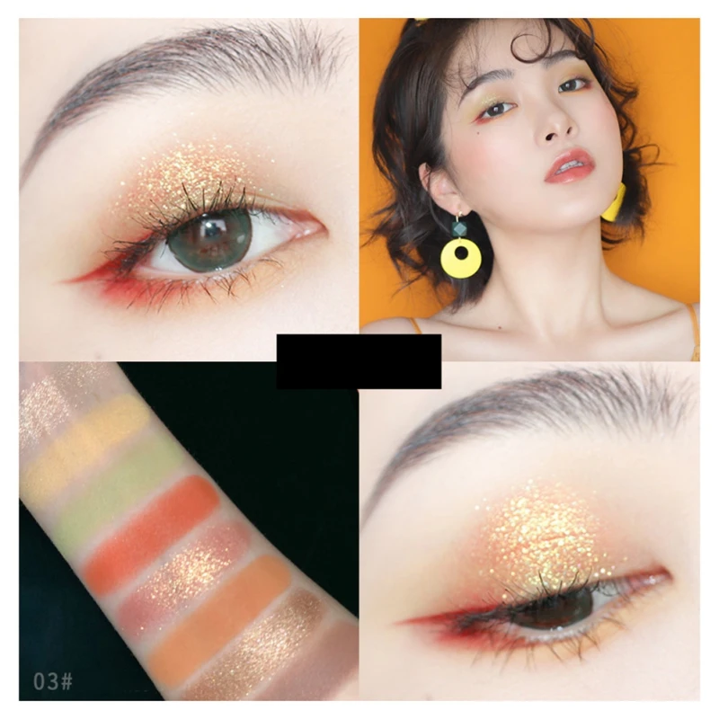 Палитра теней для век с бриллиантами матовые блестящие тени Женская век| |