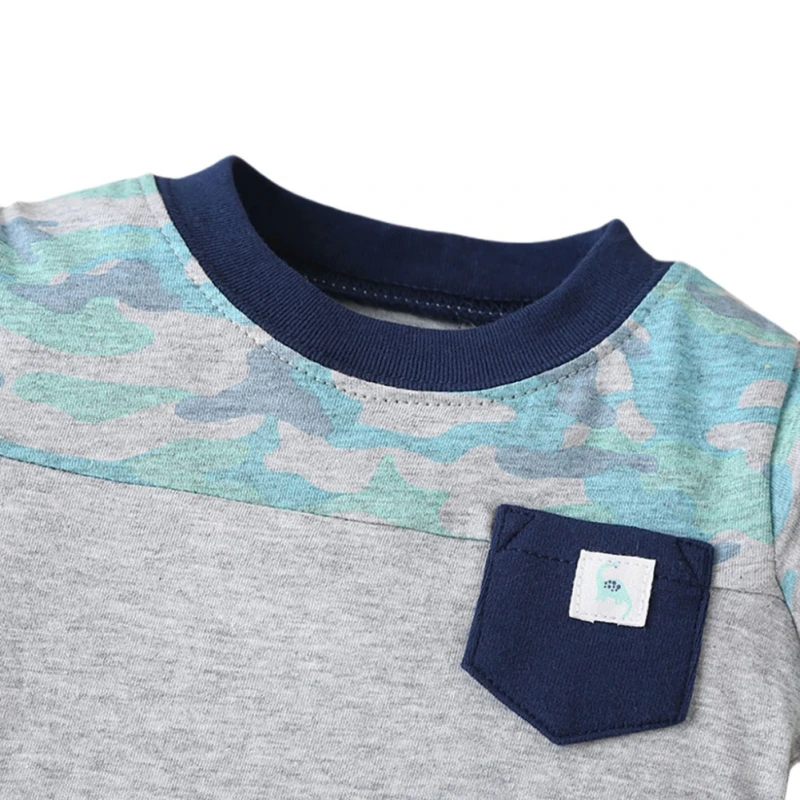 

Baby Boy Fashion Casual Printed Top + Personalized Printed Pants Suit