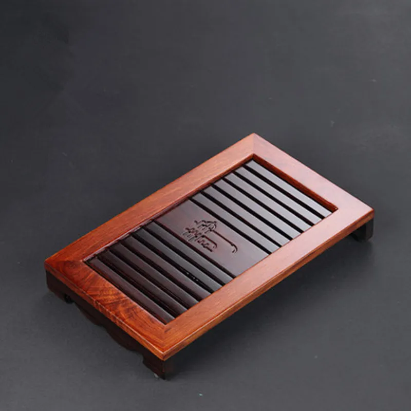 Поднос для чая из массива дерева офисный портативный мини поднос хранения воды
