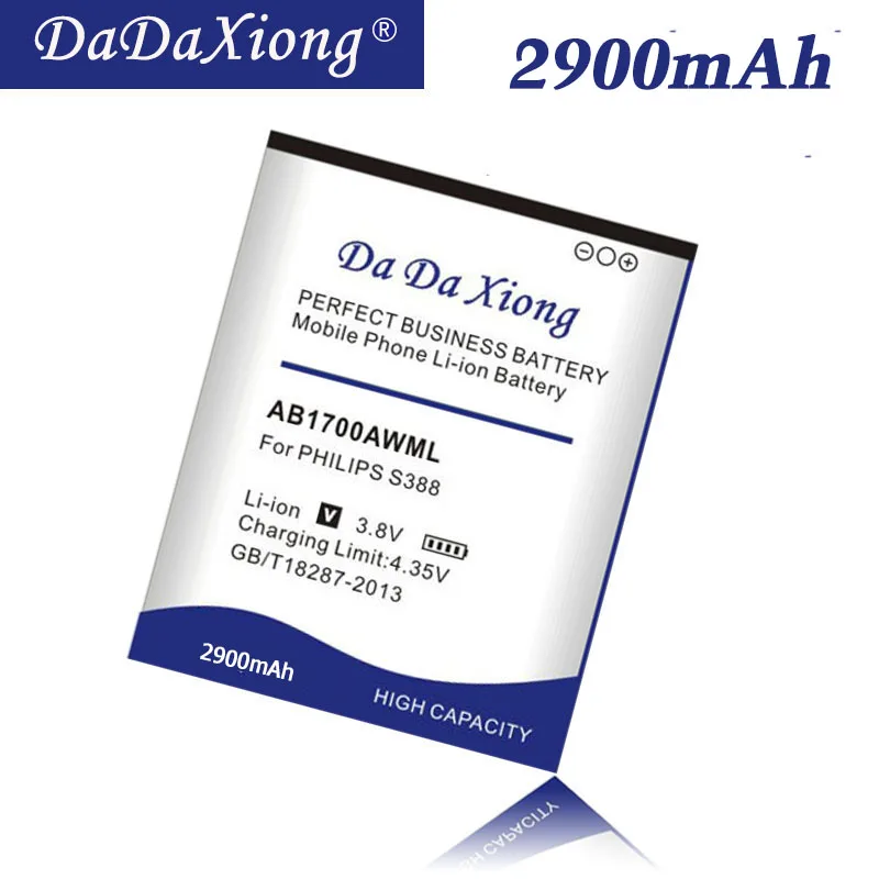 Аккумулятор DaDaXiong AB1700AWML для сотового телефона PHILIPS S388 CTS388 2900 мАч | Мобильные