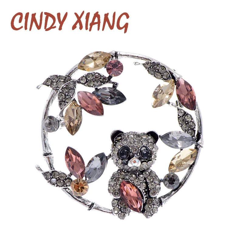 Стразы CINDY XIANG брошь в виде маленького медведя цветок круглая булавка милый стиль
