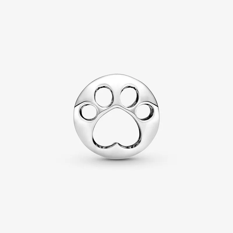 Аутентичные бусины ажурные шармы с принтом лапы подходят для оригинальных