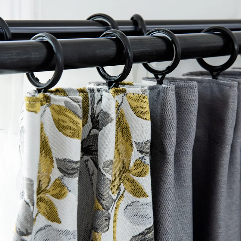 

Jacquard Double-Sided Linen Color Matching Curtain Earl Ni Nordic Simple Full Shading Curtains For Bedroom Living Room Curtains