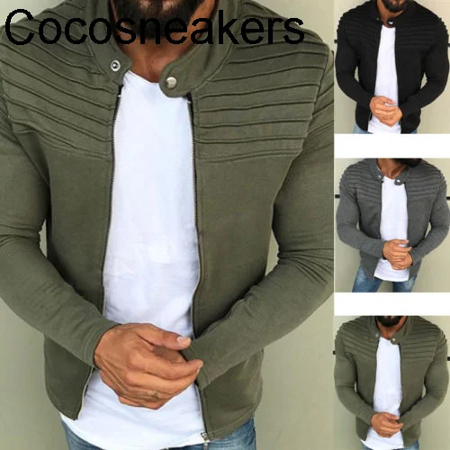 

Jacket Outwear Men Cardigan Solid Casual Top Clothing