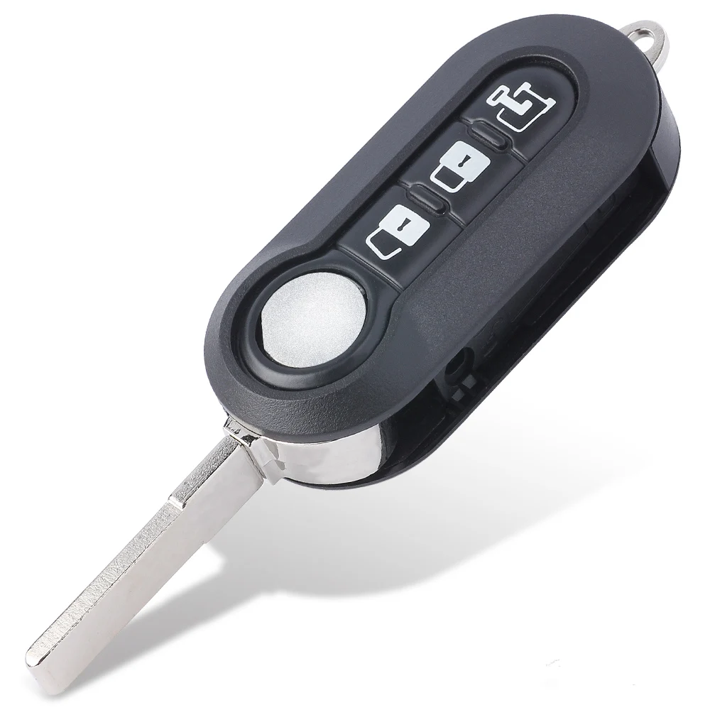Чехол для выкидного ключа KEYECU Fiat 500L MPV Ducato Citroen Jumper Peugeot Boxer Fob 3 Button P/N: RX2TRF198|Ключ от