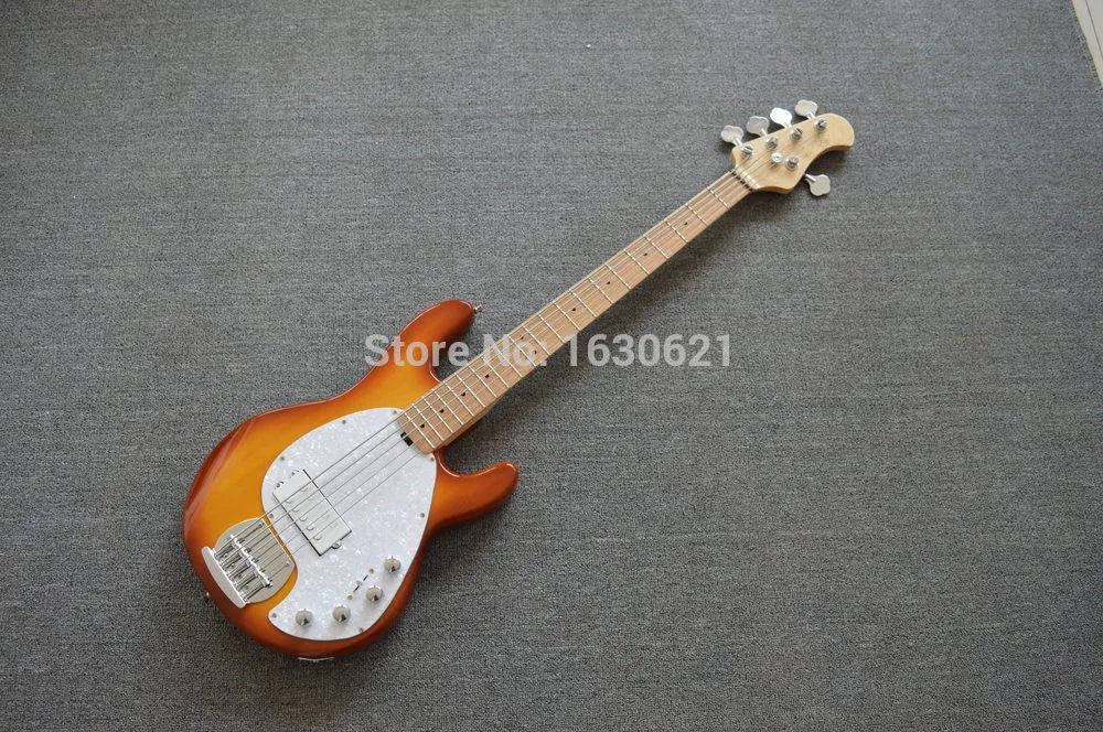 Новая+ завод+ 5 струны для бас-гитары Басс гитара Music Man stingray Sunburst для электрической бас-гитары Musicman 9V активный звукосниматель музыкальная бас-гитара