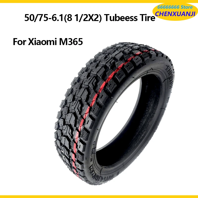 

50/75-6.1(8 1/2X2) Tubeless Tire 8.5 Inch Tyre Off Road Tire for Xiaomi Mijia M365 Dualtron Mini Electric Scooter Accessories