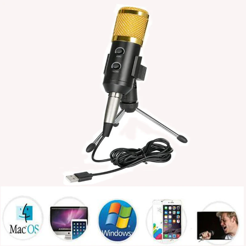 USB-микрофон BM 900 для компьютера конденсаторный Студийный микрофон караоке ПК