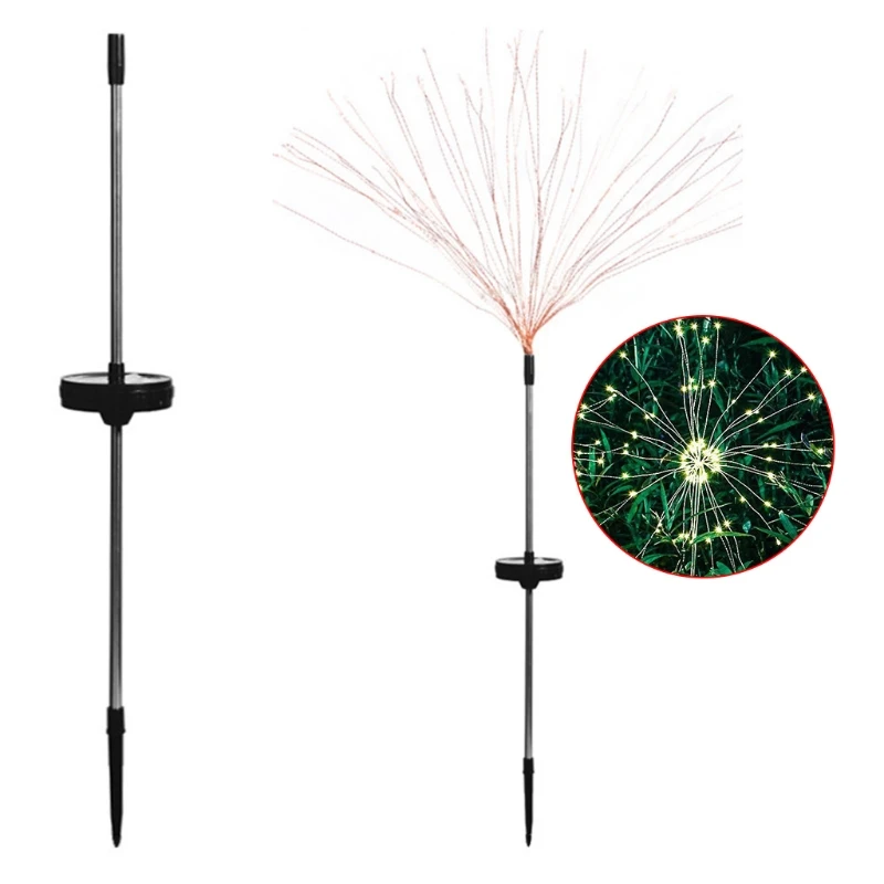 Фейерверк на солнечной батарее с автозарядкой 50 шт. медных проводов гибкий