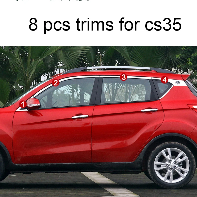 

stainless steel car window trims for changan cs35 2014 2015 2016 2017 2018
