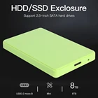 Жесткий диск HDD SSD мобильный внешний диск коробка 2,5 дюймов USB 3,0 8 ТБ 6 Гбитс, для домашнего использования компьютера аксессуара