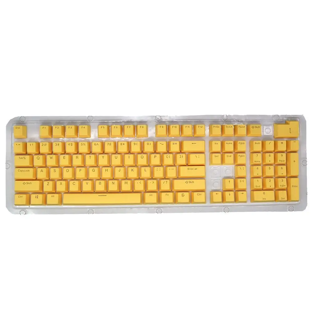 

104pcs/set PBT Color Keyboard Cap Universal Key Cap Mechanical Keyboard Key Cap Keycap Keyboards Accessories Wholesale