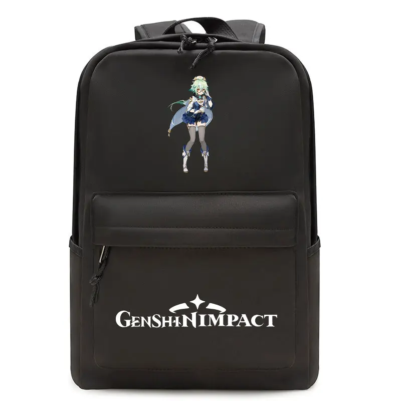 Genshin Impact Printed Backpack Boys Girls School Bag Teenager Backpacks Women Men Bookbag College Student Schoolbag on. Печатный рюкзак Genshin Impact для мальчиков и девочек, школьная сумка для подростков, женщин и мужчин, книжный рюкзак для колледжа, ш