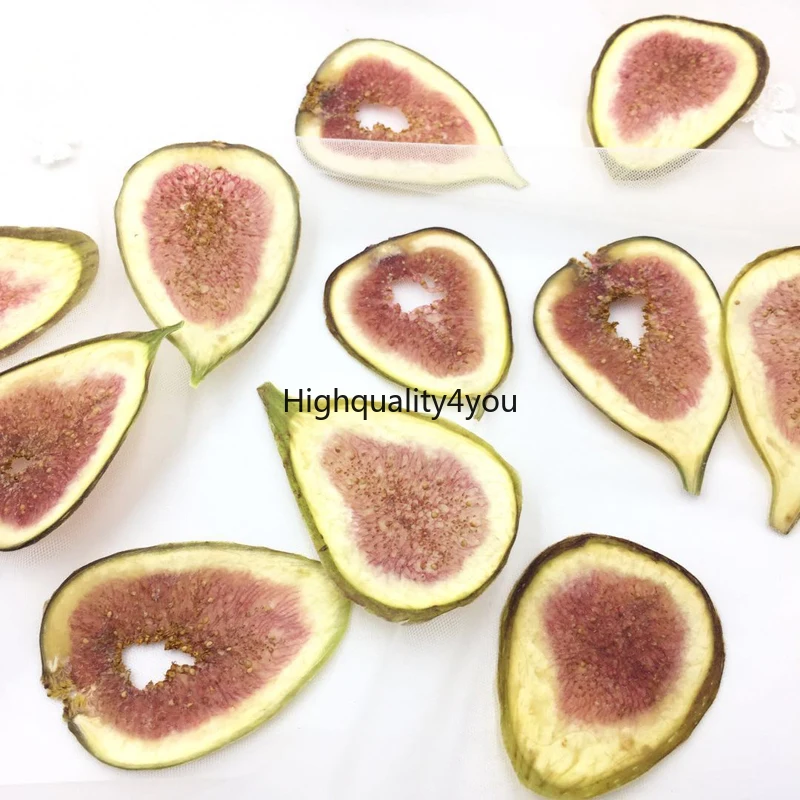 

10pcs Dried Pressed Teardrop Ficus Carica Linn. Slices Plant Herbarium For Jewelry Photo Frame Phone Case Bookmark Postcard DIY