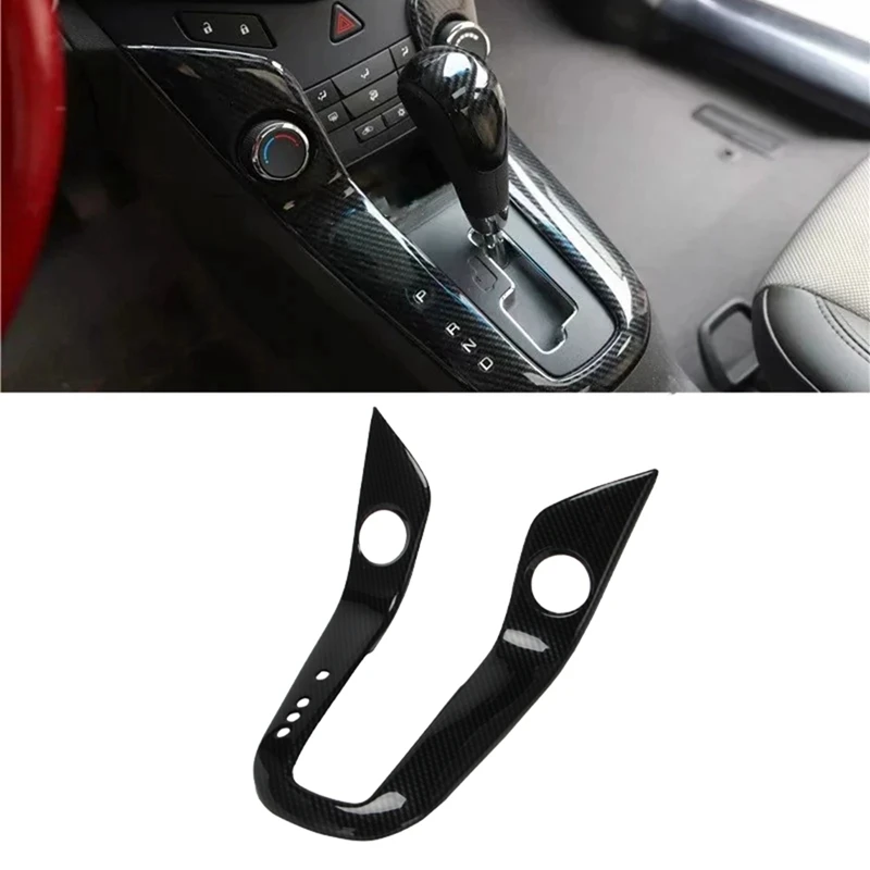 

Carbon Fiber Car Gear Shift Knob Frame Cover Trim for Chevrolet Cruze 2009-2015