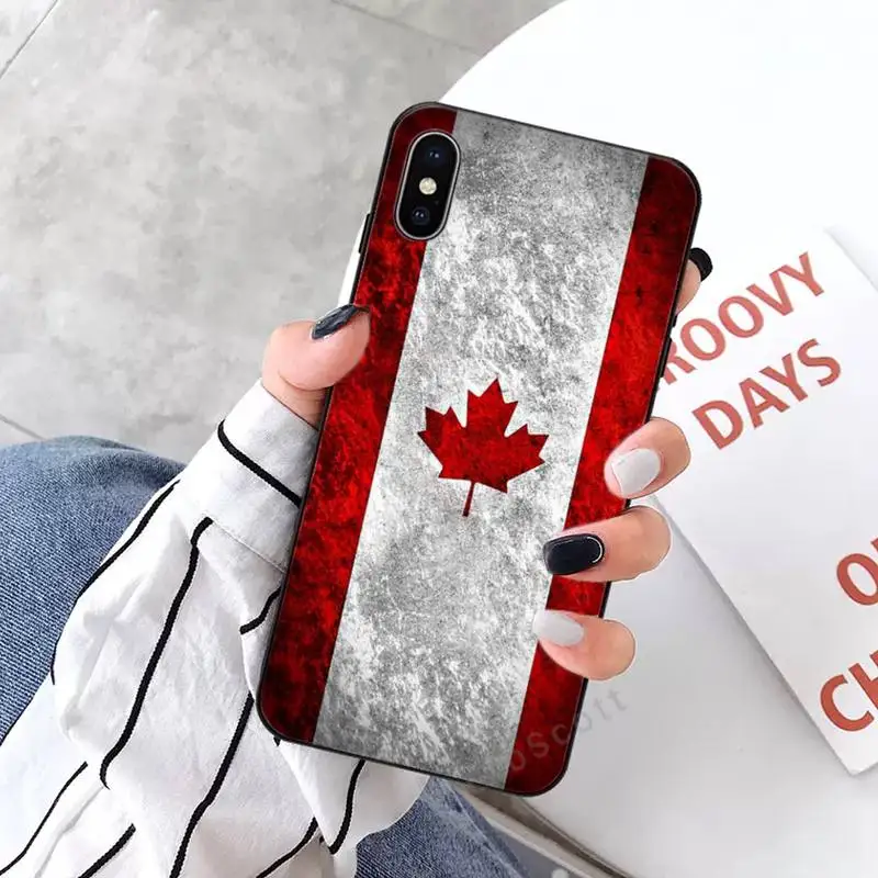 

Canada Canadian Flag CA Bannerluxury shell Phone Case for iPhone 11 12 pro XS MAX 8 7 6 6S Plus X 5S SE 2020 XR mobile cover