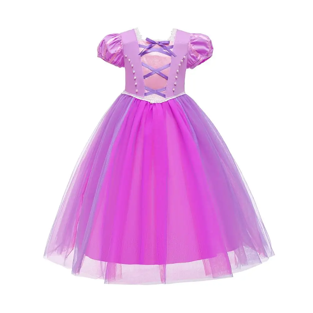 

Fantasy Masquerade Role-playing Dress For Girl Anna Elsa Princess Dress Halloween Cosplay Party Gown Christmas Party Dress