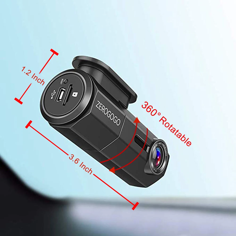 ZEROGOGO DVR мини видеорегистратор Wifi Автомобильный видеорегистратор Full HD 1080P Камера авто рекордер для автомобиля ночного видения Novatek 150 градусов g-сенсор